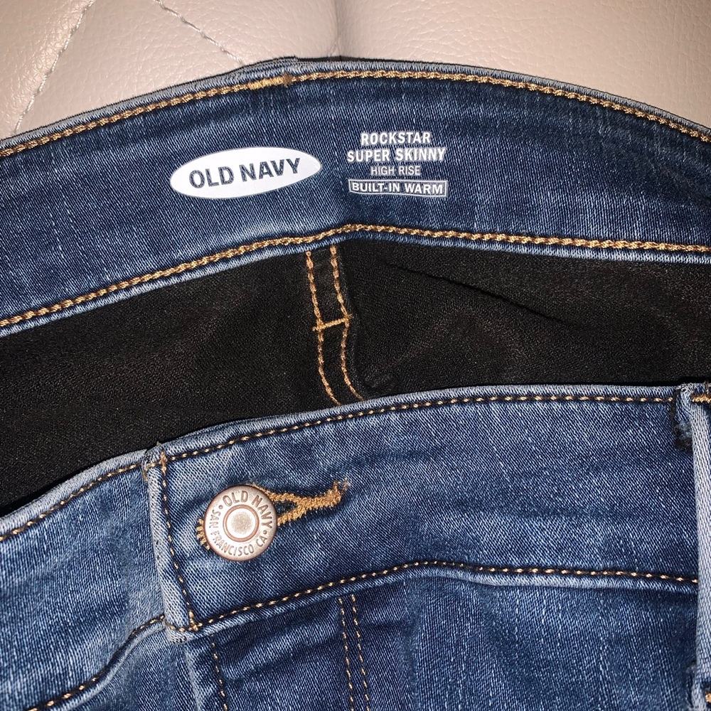 Old Navy Dark Blue Rockstar Jeans